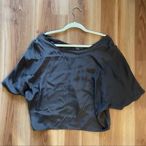 Vince silk short sleeve blouse